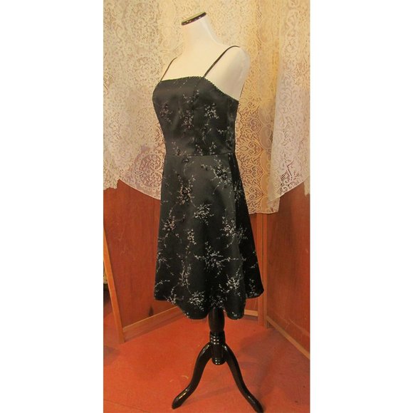 Vintage Byer Too!! Spaghetti Strap RockaBilly Party/Swing/Cocktail Dress USA S9 - Picture 2 of 7